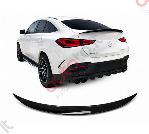Mercedes Benz GLE Coupe C167 AMG stiliaus juodas blizgus spoileris